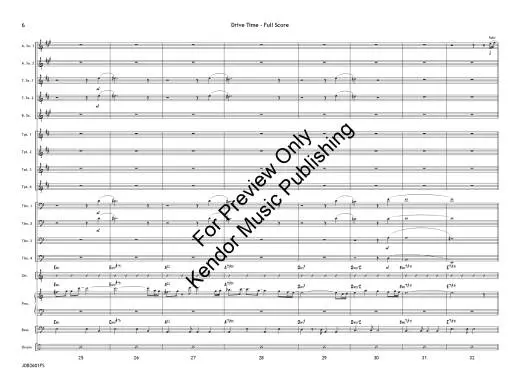 Drive Time - Benoit/Beach - Jazz Ensemble - Gr. 4