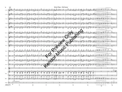 Drive Time - Benoit/Beach - Jazz Ensemble - Gr. 4