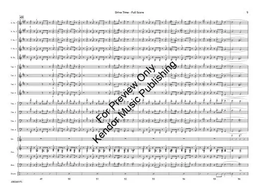 Drive Time - Benoit/Beach - Jazz Ensemble - Gr. 4