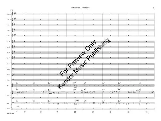 Drive Time - Benoit/Beach - Jazz Ensemble - Gr. 4