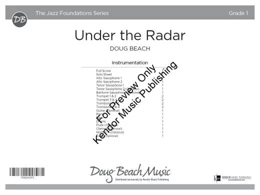 Under the Radar - Beach - Jazz Ensemble - Gr. 1