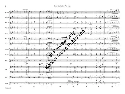 Under the Radar - Beach - Jazz Ensemble - Gr. 1