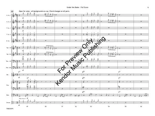 Under the Radar - Beach - Jazz Ensemble - Gr. 1