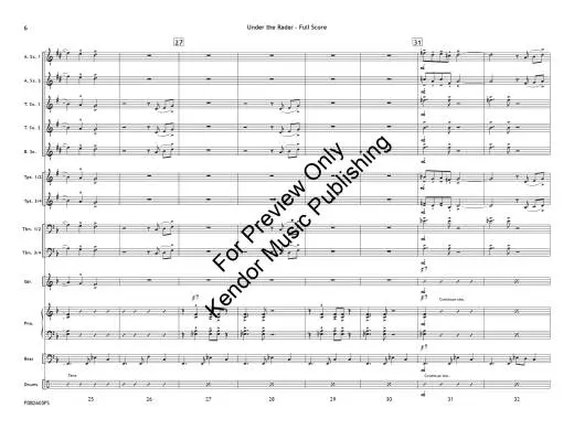 Under the Radar - Beach - Jazz Ensemble - Gr. 1