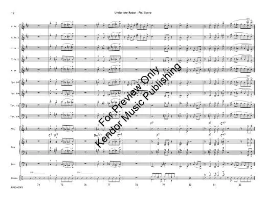 Under the Radar - Beach - Jazz Ensemble - Gr. 1
