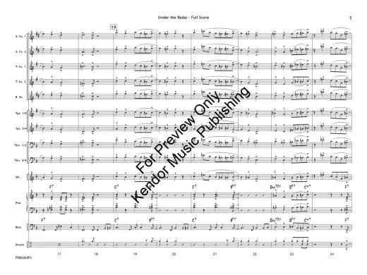 Under the Radar - Beach - Jazz Ensemble - Gr. 1