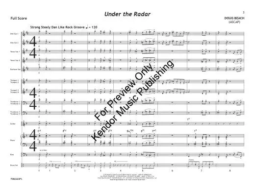 Under the Radar - Beach - Jazz Ensemble - Gr. 1