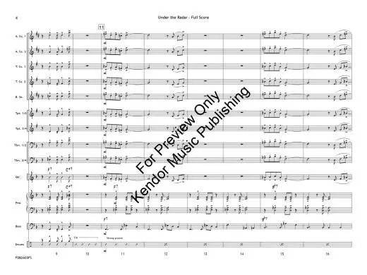 Under the Radar - Beach - Jazz Ensemble - Gr. 1