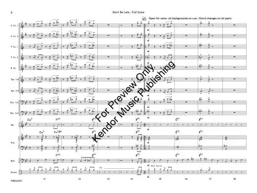 Don\'t Be Late - Shutack - Jazz Ensemble - Gr. 1