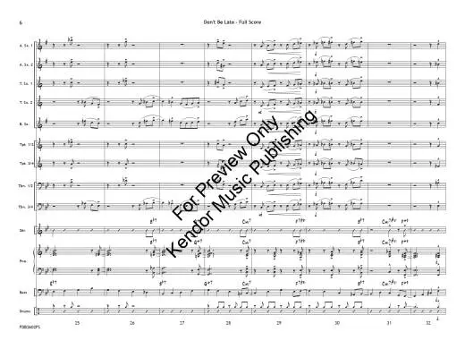 Don\'t Be Late - Shutack - Jazz Ensemble - Gr. 1