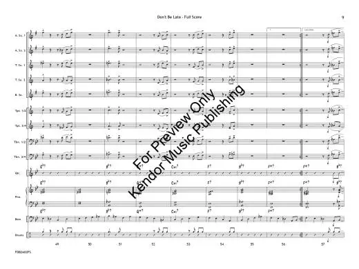 Don\'t Be Late - Shutack - Jazz Ensemble - Gr. 1