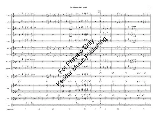 Taco Time - Beach - Jazz Ensemble - Gr. 1