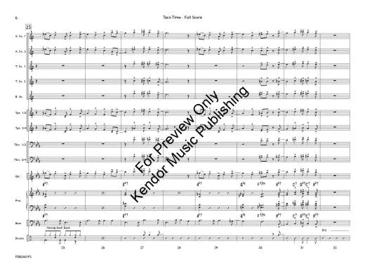 Taco Time - Beach - Jazz Ensemble - Gr. 1
