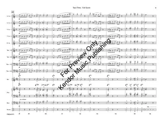 Taco Time - Beach - Jazz Ensemble - Gr. 1
