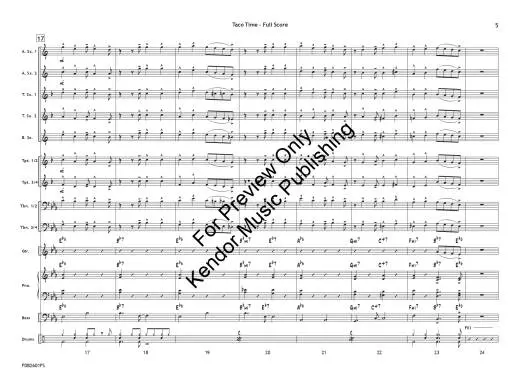 Taco Time - Beach - Jazz Ensemble - Gr. 1