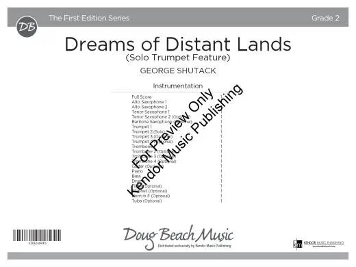 Dreams of Distant Lands - Shutack - Trumpet/Jazz Ensemble - Gr. 2