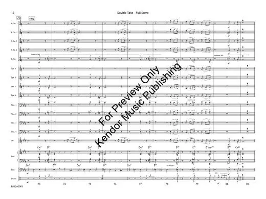 Double Take - Beach - Jazz Ensemble - Gr. 2