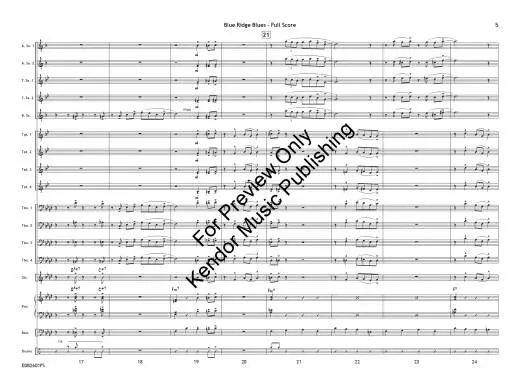 Blue Ridge Blues - Beach - Jazz Ensemble - Gr. 2