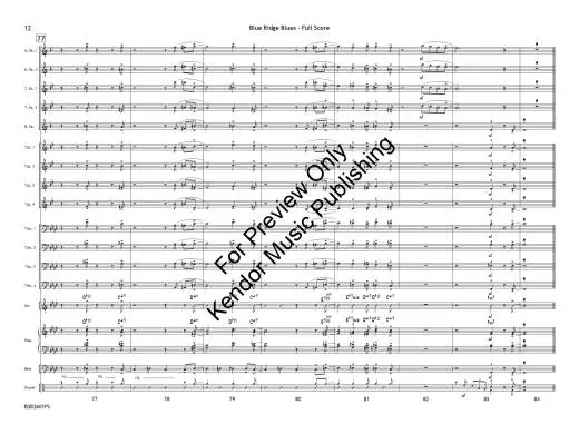 Blue Ridge Blues - Beach - Jazz Ensemble - Gr. 2