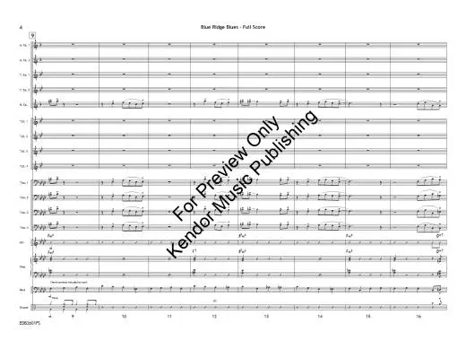 Blue Ridge Blues - Beach - Jazz Ensemble - Gr. 2