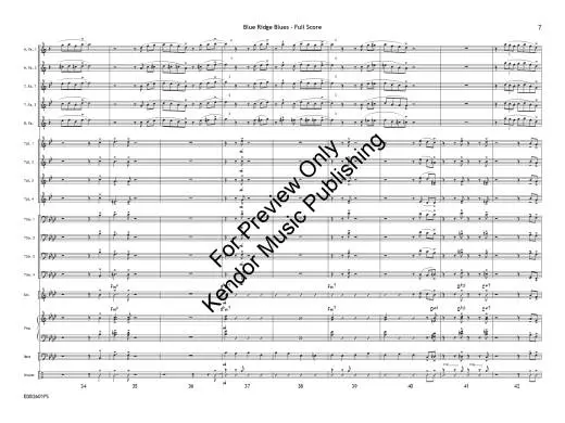 Blue Ridge Blues - Beach - Jazz Ensemble - Gr. 2