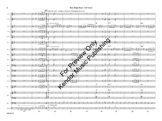 Blue Ridge Blues - Beach - Jazz Ensemble - Gr. 2