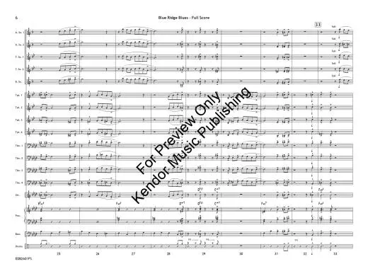 Blue Ridge Blues - Beach - Jazz Ensemble - Gr. 2