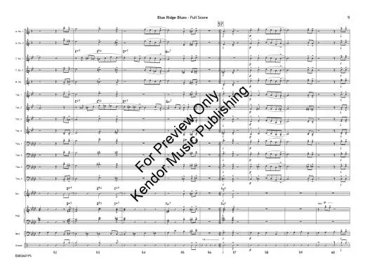 Blue Ridge Blues - Beach - Jazz Ensemble - Gr. 2