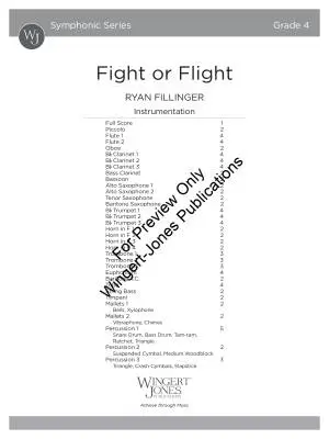 Fight or Flight - Fillinger - Concert Band - Gr. 4