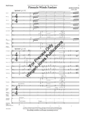 Pinnacle Winds Fanfare - Dupuis - Concert Band - Gr. 5