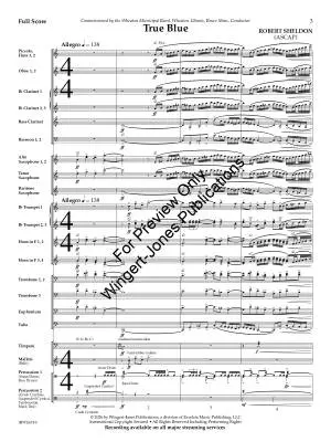 True Blue - Sheldon - Concert Band - Gr. 5.5