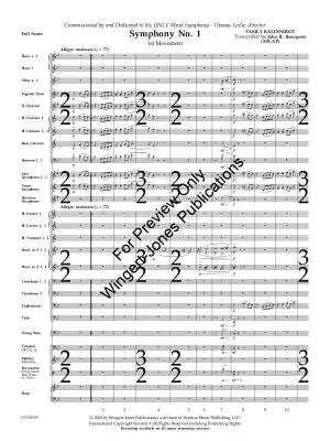 Symphony No. 1 (First Movement) - Kalinnikov/Bourgeois - Concert Band - Gr. 5