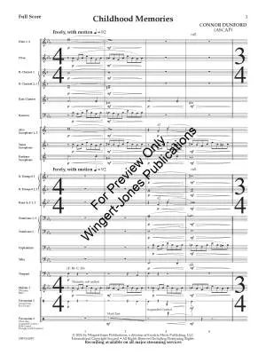 Childhood Memories - Dunford - Concert Band - Gr. 3