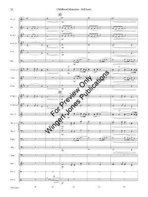 Childhood Memories - Dunford - Concert Band - Gr. 3