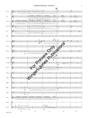 Childhood Memories - Dunford - Concert Band - Gr. 3
