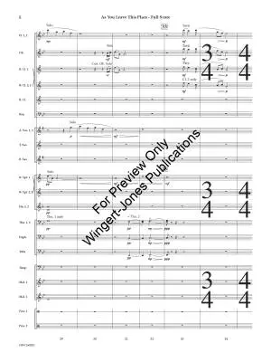 As You Leave This Place - Sciaino - Concert Band - Gr. 3.5