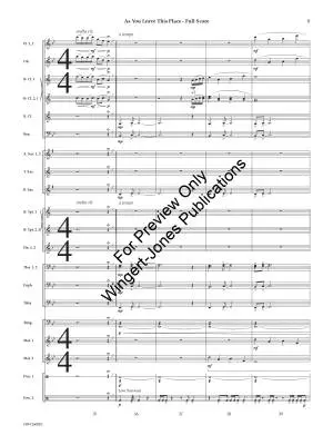 As You Leave This Place - Sciaino - Concert Band - Gr. 3.5