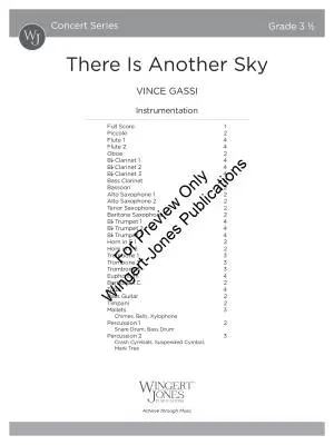 There Is Another Sky - Gassi - Concert Band - Gr. 3.5
