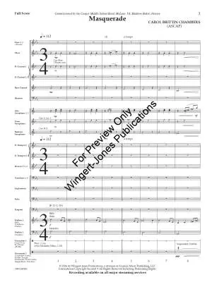 Masquerade - Chambers - Concert Band - Gr. 3.5