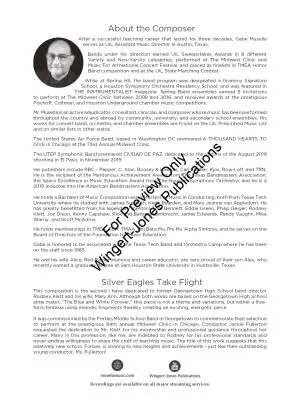Silver Eagles Take Flight - Musella - Concert Band - Gr. 3.5