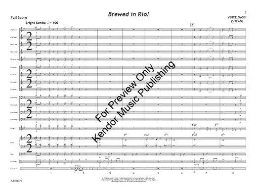 Brewed in Rio - Gassi - Jazz Ensemble - Gr. 2