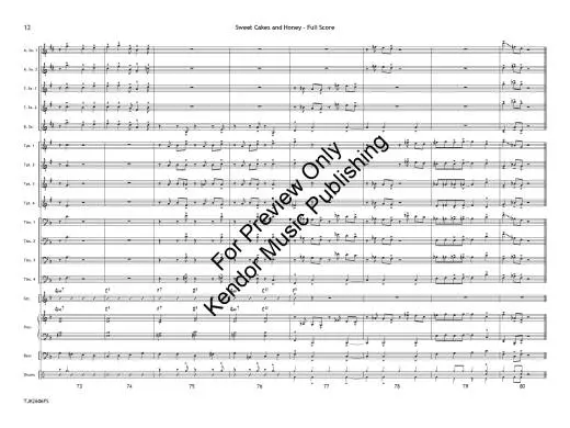 Sweet Cakes and Honey - Tolson/Blair - Jazz Ensemble - Gr. 2