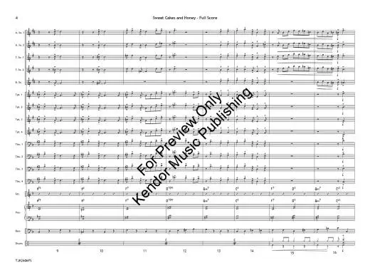 Sweet Cakes and Honey - Tolson/Blair - Jazz Ensemble - Gr. 2
