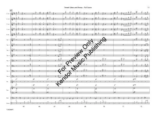Sweet Cakes and Honey - Tolson/Blair - Jazz Ensemble - Gr. 2