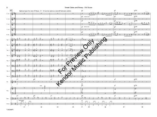 Sweet Cakes and Honey - Tolson/Blair - Jazz Ensemble - Gr. 2