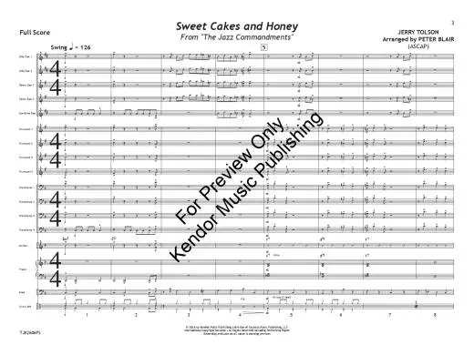 Sweet Cakes and Honey - Tolson/Blair - Jazz Ensemble - Gr. 2