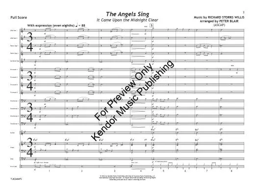 The Angels Sing - Willis/Blair - Jazz Ensemble - Gr. 2