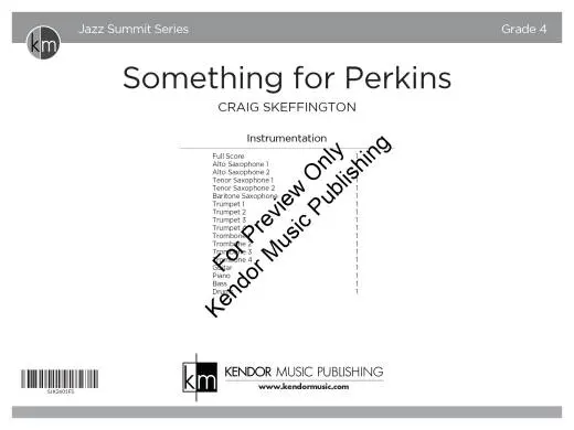 Something for Perkins - Skeffington - Jazz Ensemble - Gr. 4