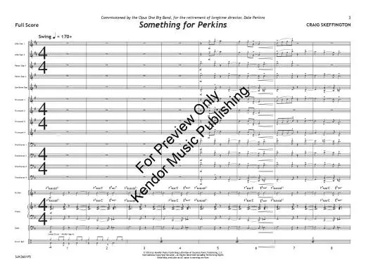 Something for Perkins - Skeffington - Jazz Ensemble - Gr. 4