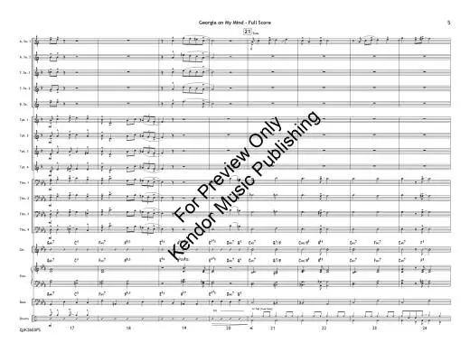 Georgia on My Mind - Carmichael/Blair - Jazz Ensemble - Gr. 1